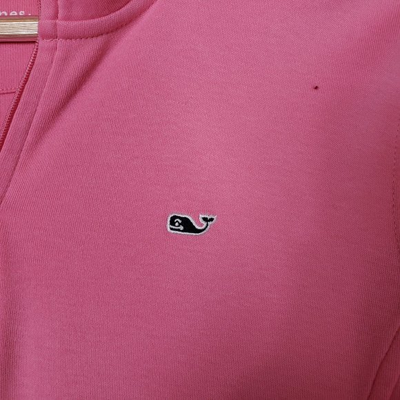 Vineyard Vines Pink Shep Quarter Zip Pullover M - Picture 4 of 9
